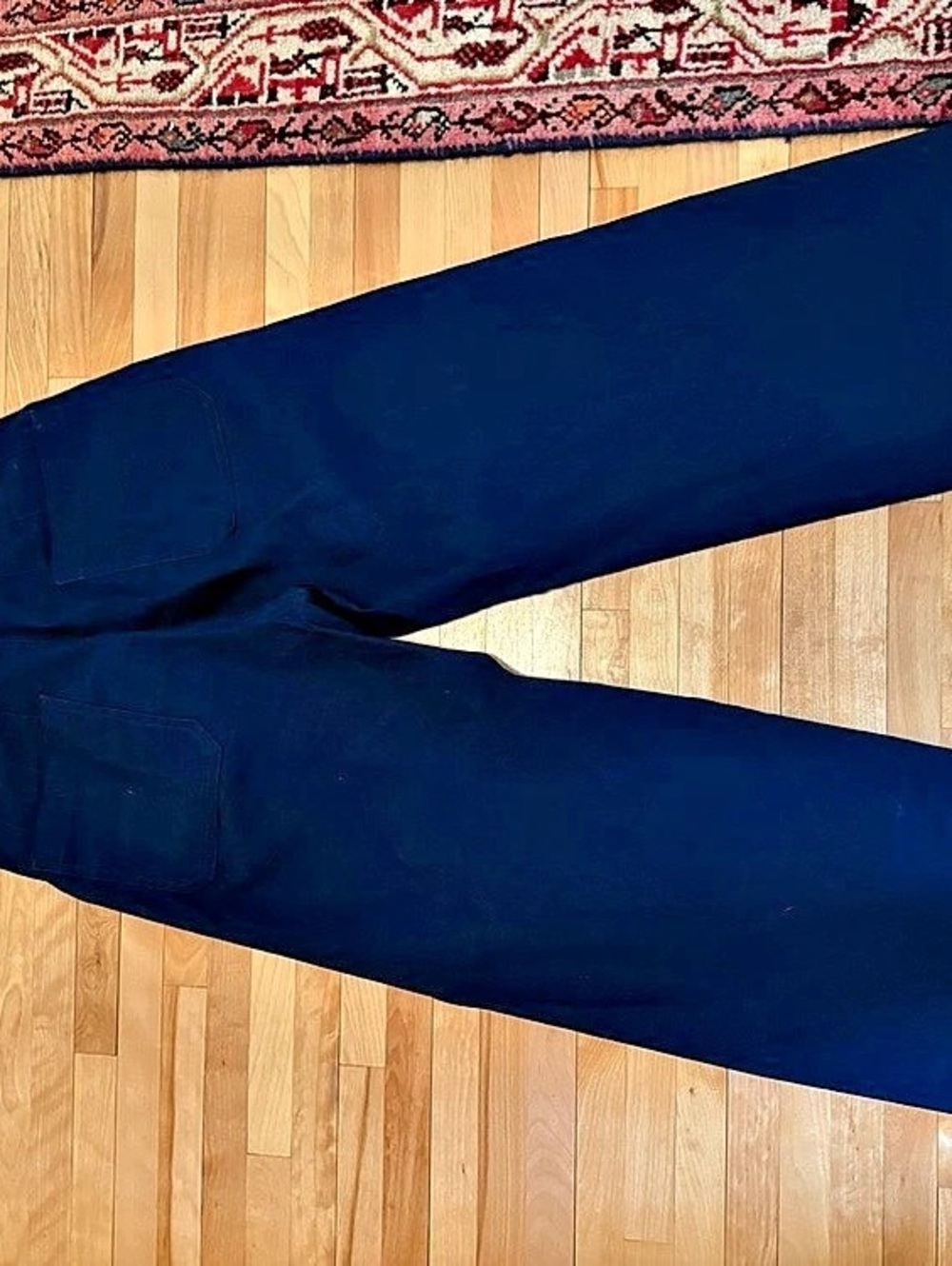 Anthropologie Colette Cropped Wide-legged pants by Maeve. Navy. Size 28. - Picture 4 of 6